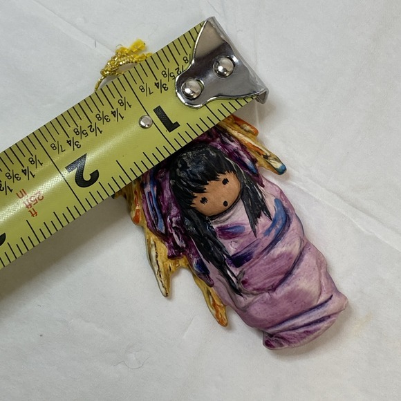 Vintage Christmas Goebel DeGrazia Village Ornament "Pink Papoose" - Picture 5 of 5
